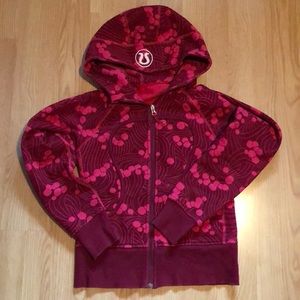 Rare print ! Lululemon scuba hoodie size 6.